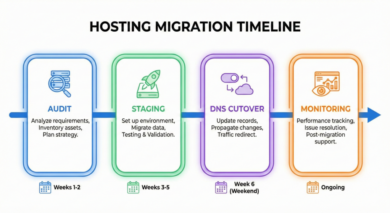 Migration Timeline Migration timeline chart