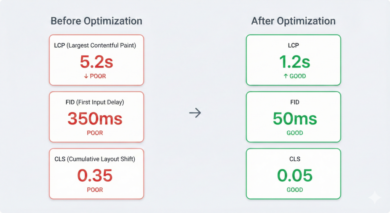 Performance metrics comparison chart