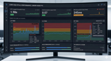 Core Web Vitals Dashboard Core Web Vitals dashboard for campaign landing pages